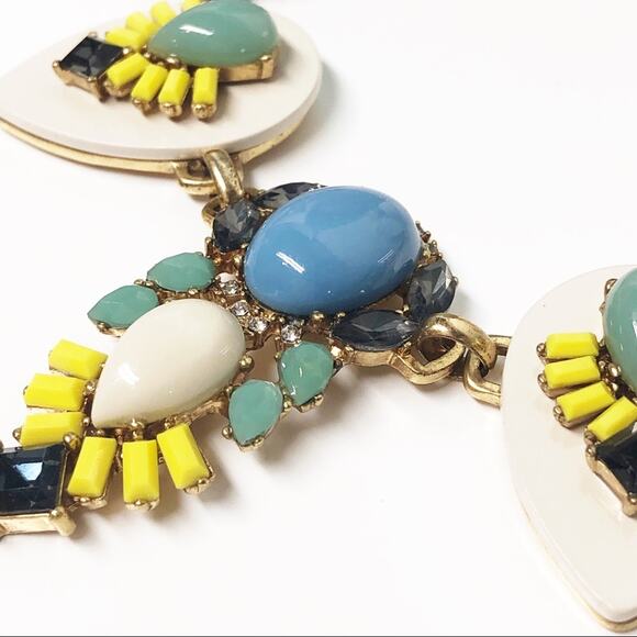 J. Crew Lucite Cluster Teardrop Statement Necklace - Picture 5 of 8